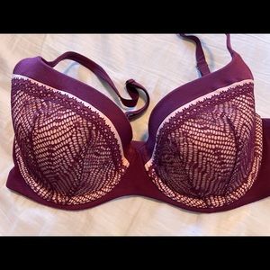 VS Victoria Secret Bra - Maroon 34D